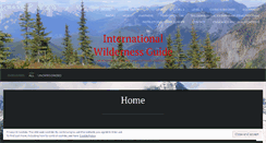 Desktop Screenshot of internationalwildernessguide.com