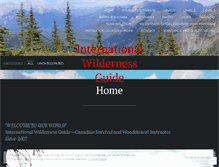 Tablet Screenshot of internationalwildernessguide.com